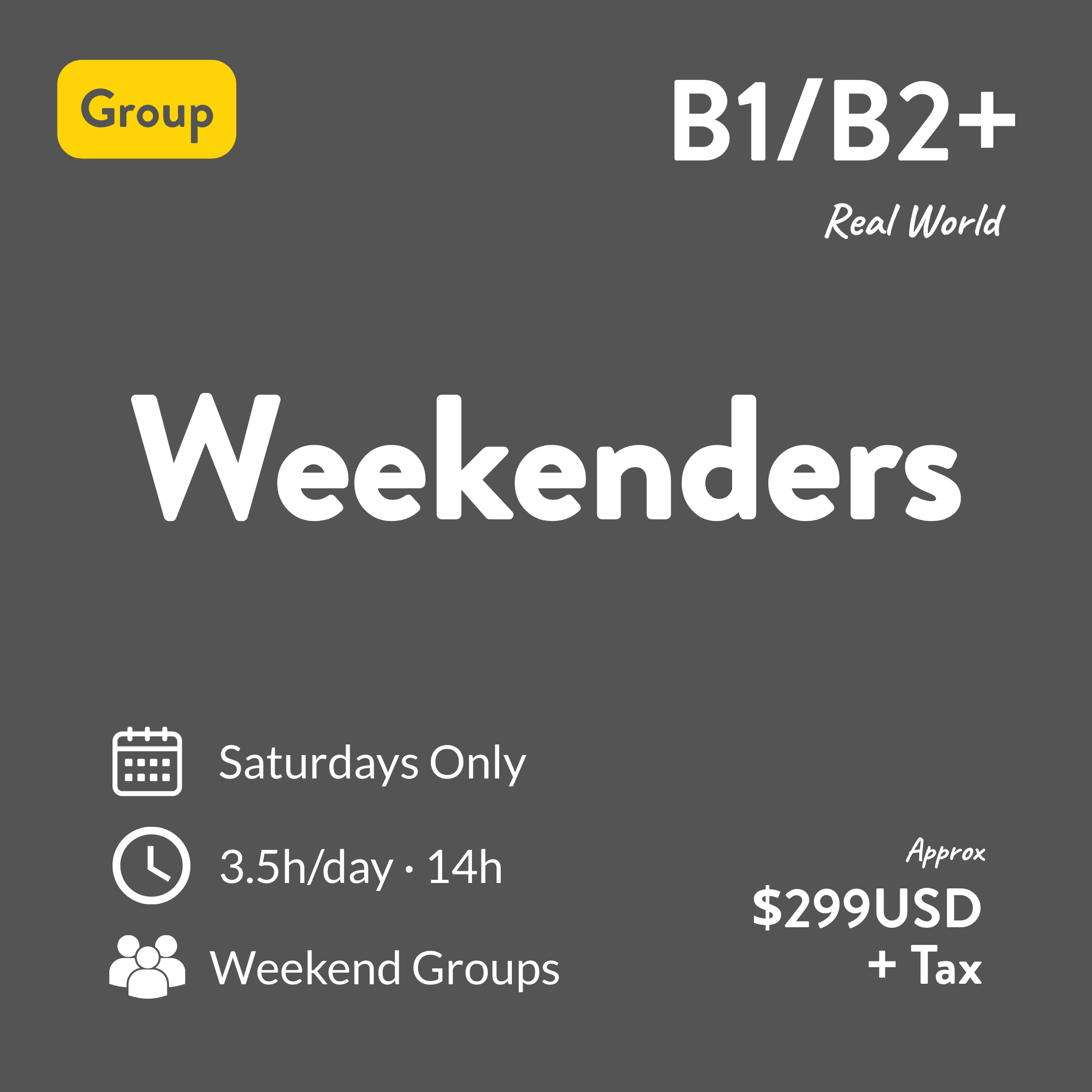 The Weekenders: Everyday Fluency (Level B1–B2+)