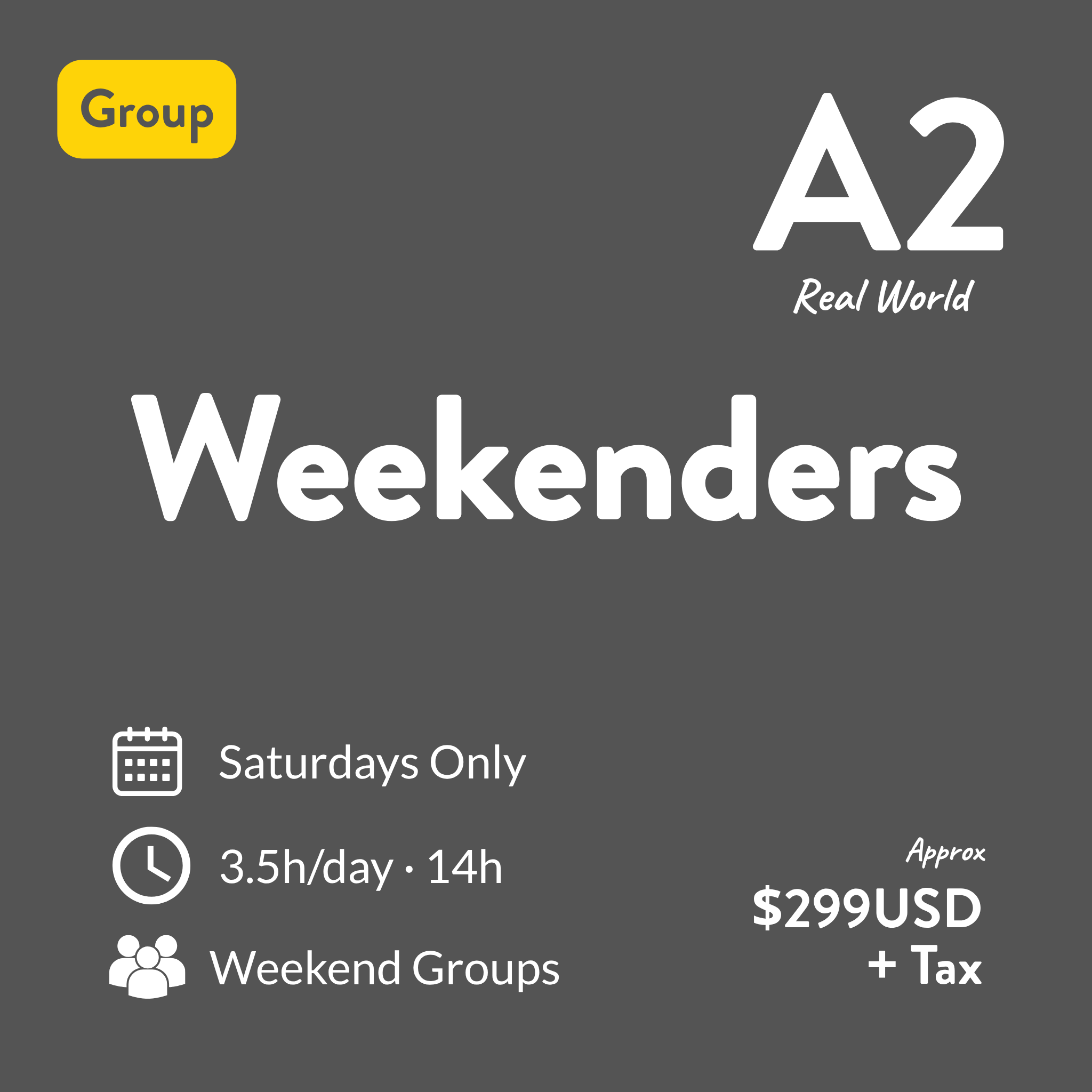 The Weekenders: Spanish Foundations (Level A2)